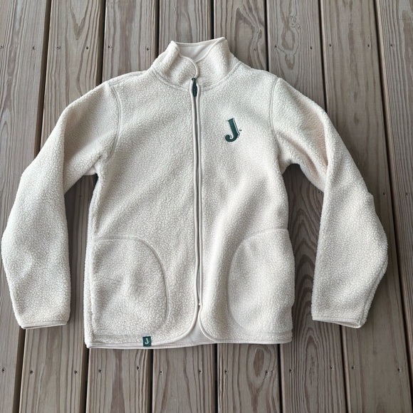 Jameson Whiskey Other - ** Jameson Whiskey White Green Fleece zip Up shacket sweater Small